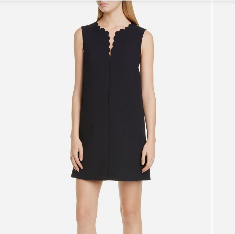 RED Valentino Scallop Mini Dress Size 44